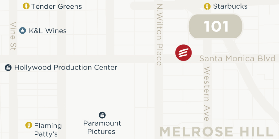 Map of Echelon Studios at 5601 Santa Monica