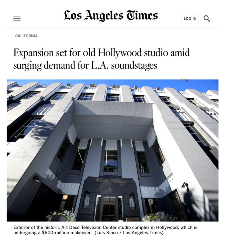 BARDAS and Bain Capital Real Estate to develop $600m studio campus in Hollywood