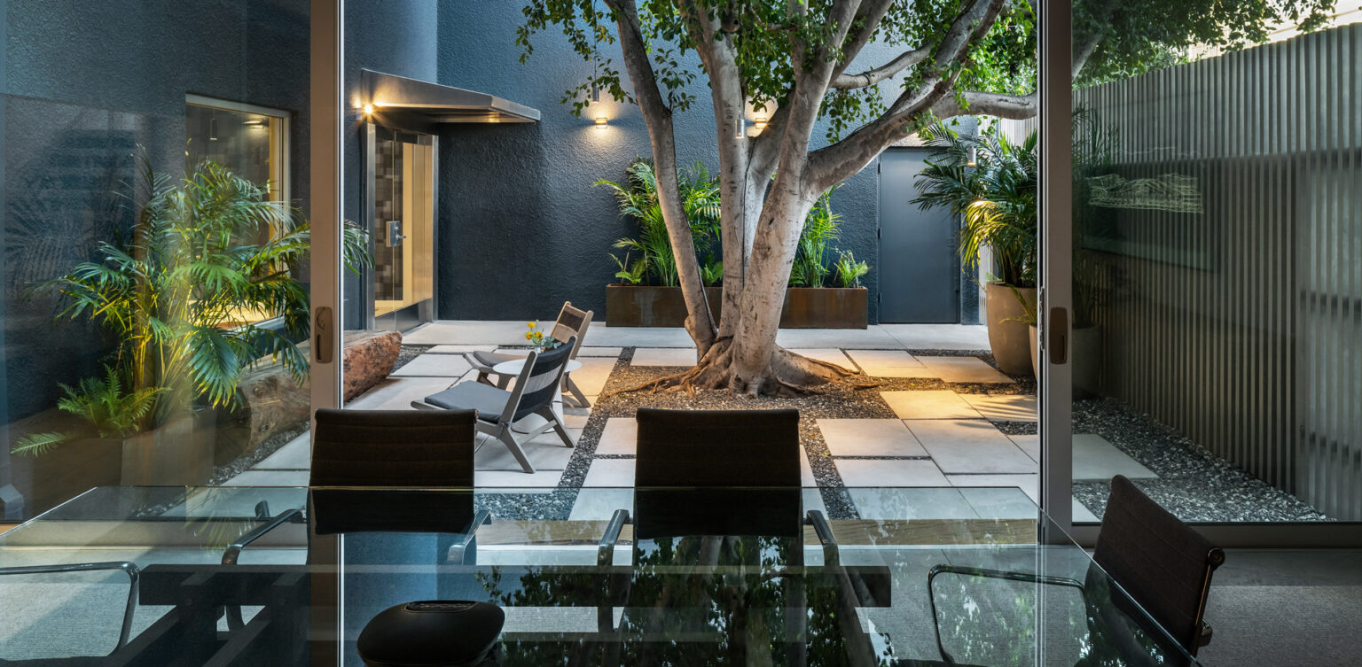 ECHELON Showroom Courtyard