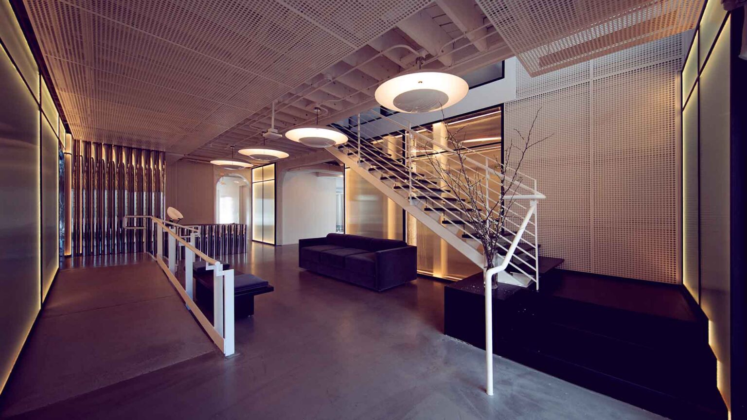 Reception with hospitality-driven design.